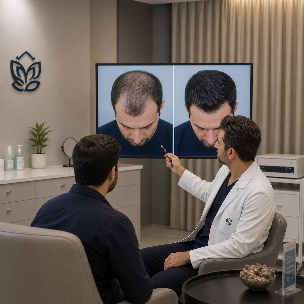 Before and after hair transplant results